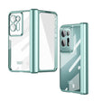 For OPPO Find N2 Integrated Electroplating Magnetic Transparent All-inclusive Phone Case with Hinge(Green) - OPPO Cases by PMC TechLife | Online Shopping South Africa | PMC TechLife