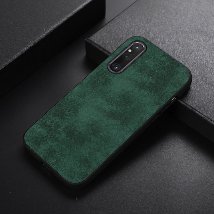 For Sony Xperia 1 V Morocco Texture PU Phone Case(Green) - Sony Cases by PMC TechLife | Online Shopping South Africa | PMC TechLife | Buy Now Pay Later Mobicred