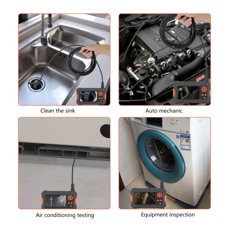 P130 5.5mm 4.3 inch Single Camera with Screen Endoscope, Length:5m
