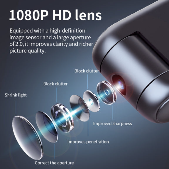 JNN V13 1080P Multifunctional Infrared Night Vision Recorder, Capacity:128G(Black)