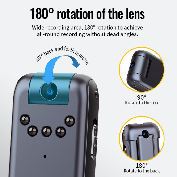 JNN V13 1080P Multifunctional Infrared Night Vision Recorder, Capacity:128G(Black)