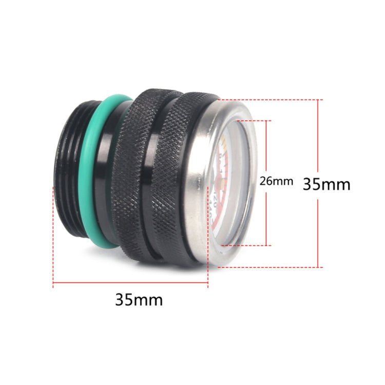 For Kawasaki Vulcan 650 Modified Motorcycle Engine Oil Meter Thermometer(Black) - Others by PMC TechLife | Online Shopping South Africa | PMC TechLife | Buy Now Pay Later Mobicred