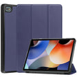 For Blackview Oscal Pad 10 Custer Pure Color 3-Fold Holder Smart Leather Tablet Case(Dark Blue) - Others by PMC TechLife | Online Shopping South Africa | PMC TechLife | Buy Now Pay Later Mobicred