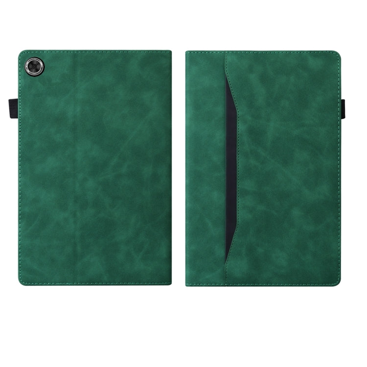 For Lenovo Tab M10 Plus 10.6 3rd Gen 2022 Business Shockproof Horizontal Flip Leather Tablet Case(Green) - Lenovo by PMC TechLife | Online Shopping South Africa | PMC TechLife | Buy Now Pay Later Mobicred