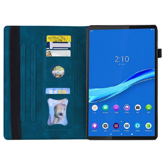 For Lenovo Tab M10 Plus 10.6 3rd Gen 2022 Business Shockproof Horizontal Flip Leather Tablet Case(Blue)