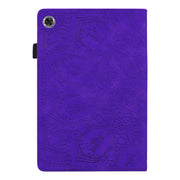 For Lenovo Tab M10 Plus 10.6 3rd Gen 2022 Calf Texture Embossed Flip Leather Tablet Case(Purple)