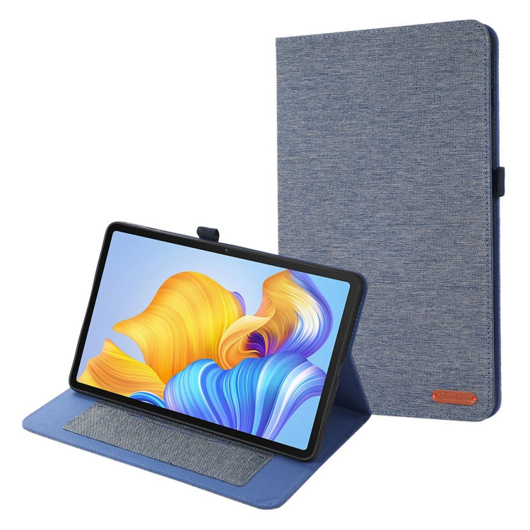 For Honor Pad 9 Pro / V8 Pro Fabric Leather Tablet Case(Blue) - Honor by PMC TechLife | Online Shopping South Africa | PMC TechLife | Buy Now Pay Later Mobicred