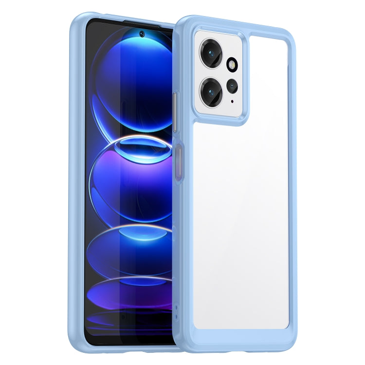 For Xiaomi Redmi Note 12 4G Global Colorful Series Acrylic + TPU Phone Case(Blue) - free shipping - PMC TechLife - Order now!