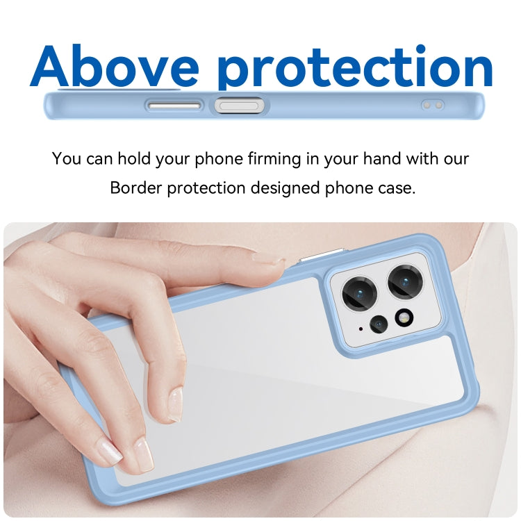 For Xiaomi Redmi Note 12 4G Global Colorful Series Acrylic + TPU Phone Case(Blue) - free shipping - PMC TechLife - Order now!