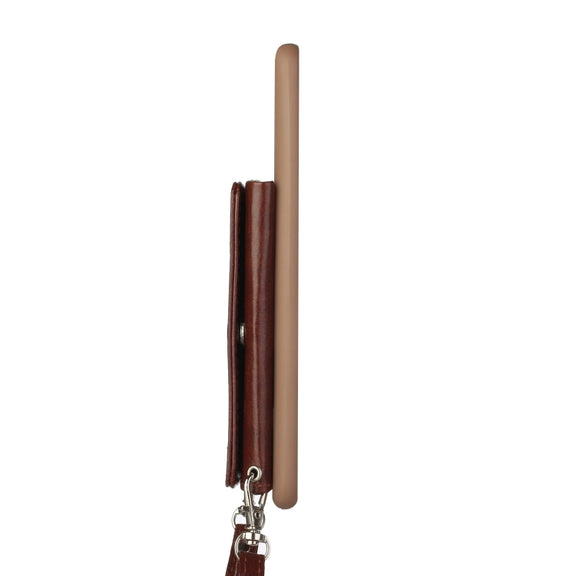 For Samsung Galaxy S23 5G Crossbody Lanyard Wallet Card Bag Phone Case(Brown)