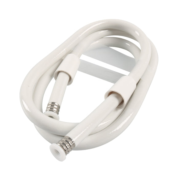 RV 1.5m Flexible Shower Pipe with Spray(White)