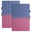 For 10 inch Universal Stitching Gradient Leather Tablet Case(Blue Rose) - 10 - 11 inch by PMC TechLife | Online Shopping South Africa | PMC TechLife | Buy Now Pay Later Mobicred