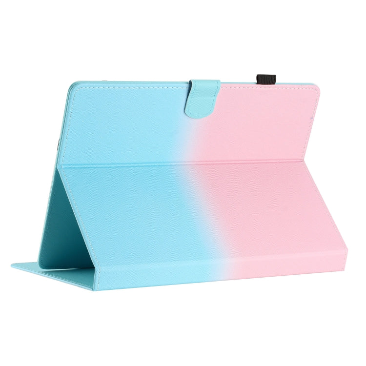 For 10 inch Universal Stitching Gradient Leather Tablet Case(Pink Blue) - free shipping - PMC TechLife - Order now!