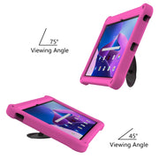 For Lenovo Tab M10 Plus 10.6 3rd Gen 2022 Spider King Silicone Protective Tablet Case(Rose Red)