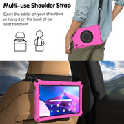 For Lenovo Tab M10 Plus 10.6 3rd Gen 2022 Spider King Silicone Protective Tablet Case(Rose Red)