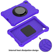 For Lenovo Tab K10 Spider King Silicone Protective Tablet Case(Purple)