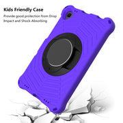 For Lenovo Tab K10 Spider King Silicone Protective Tablet Case(Purple)