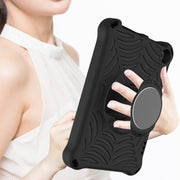 For Amazon Kindle Fire HD 8 / 8 Plus 2022 / 2020 Spider King Silicone Protective Tablet Case(Black)