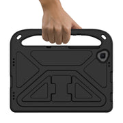 For Lenovo Tab K10 Handle EVA Shockproof Tablet Case with Holder(Black)