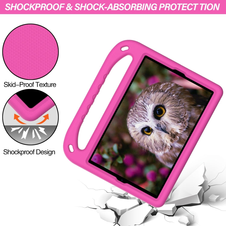 For Lenovo Tab K10 Handle EVA Shockproof Tablet Case with Holder(Rose Red) - Lenovo by PMC TechLife | Online Shopping South Africa | PMC TechLife | Buy Now Pay Later Mobicred