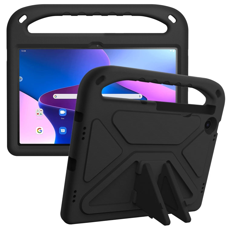 For Lenovo Tab M10 Plus 10.6 3rd Gen 2022 Handle EVA Shockproof Tablet Case with Holder(Black) - Lenovo by PMC TechLife | Online Shopping South Africa | PMC TechLife | Buy Now Pay Later Mobicred