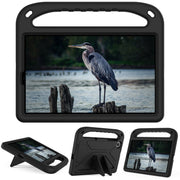 For Lenovo Tab M10 HD 2nd Gen Handle EVA Shockproof Tablet Case with Holder(Black)