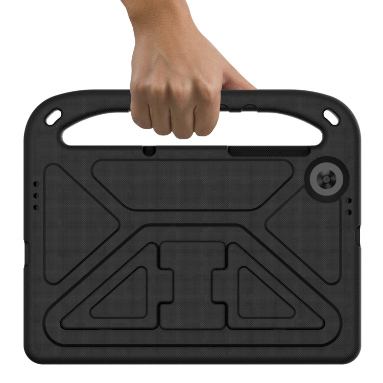 For Lenovo Tab M10 HD 2nd Gen Handle EVA Shockproof Tablet Case with Holder(Black)