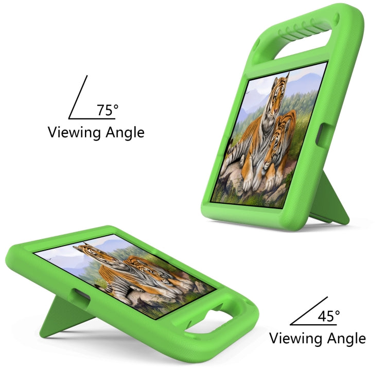 For Lenovo Tab M10 HD 2nd Gen Handle EVA Shockproof Tablet Case with Holder(Green) - Lenovo by PMC TechLife | Online Shopping South Africa | PMC TechLife