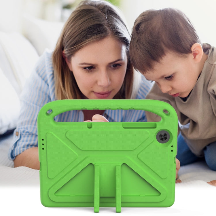 For Lenovo Tab M10 HD 2nd Gen Handle EVA Shockproof Tablet Case with Holder(Green) - Lenovo by PMC TechLife | Online Shopping South Africa | PMC TechLife