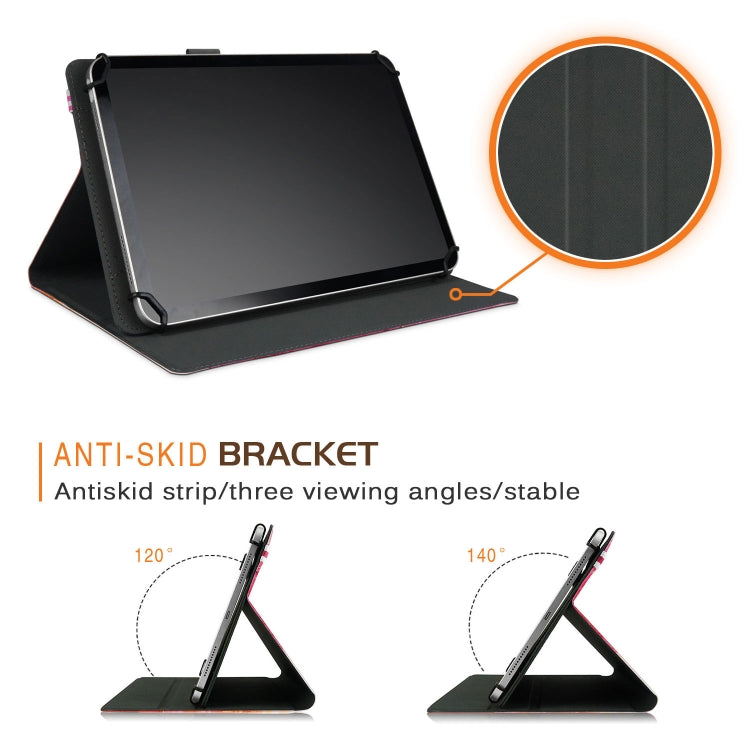 For 10 inch Marble Pattern Stitching Leather Tablet Case(Pink) - 10 - 11 inch by PMC TechLife | Online Shopping South Africa | PMC TechLife | Buy Now Pay Later Mobicred