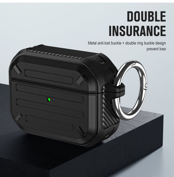 For AirPods Pro Wireless Earphones Protective Case(Cyan)