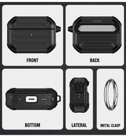 For AirPods Pro Wireless Earphones Protective Case(Cyan)