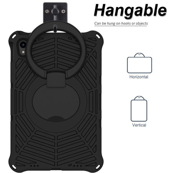 For Lenovo Tab P11 TB-J606 Spider King Silicone Protective Tablet Case(Black)