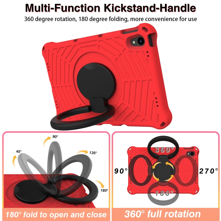 For Lenovo Tab P11 TB-J606 Spider King Silicone Protective Tablet Case(Red)