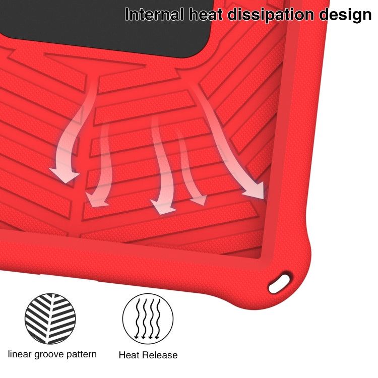 For Lenovo Tab P11 TB-J606 Spider King Silicone Protective Tablet Case(Red) - Lenovo by PMC TechLife | Online Shopping South Africa | PMC TechLife | Buy Now Pay Later Mobicred