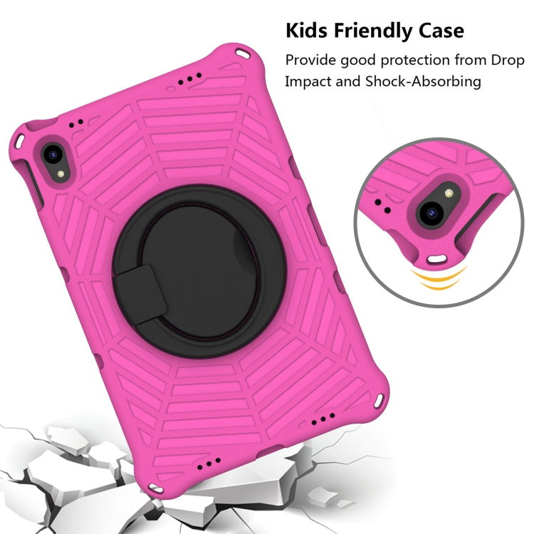 For Lenovo Tab P11 TB-J606 Spider King Silicone Protective Tablet Case(Rose Red)