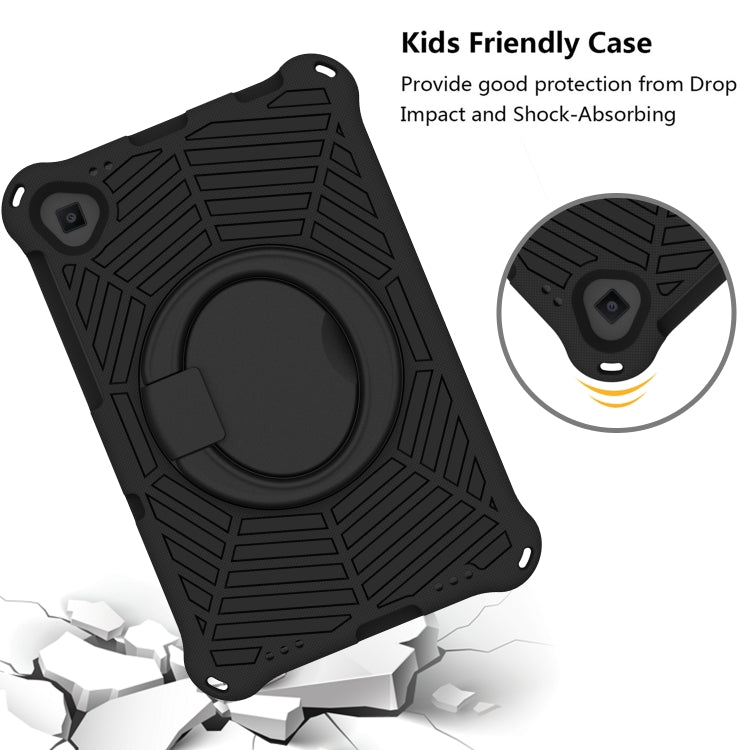 For Lenovo Tab K10 Spider King Silicone Protective Tablet Case(Black) - Lenovo by PMC TechLife | Online Shopping South Africa | PMC TechLife | Buy Now Pay Later Mobicred