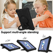 For Lenovo Tab K10 Spider King Silicone Protective Tablet Case(Black)