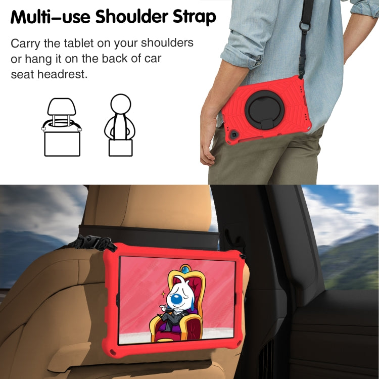 For Lenovo Tab K10 Spider King Silicone Protective Tablet Case(Red) - Lenovo by PMC TechLife | Online Shopping South Africa | PMC TechLife | Buy Now Pay Later Mobicred