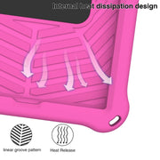 For Lenovo Tab K10 Spider King Silicone Protective Tablet Case(Rose Red)