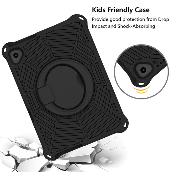 For Lenovo Tab M10 FHD TB-X605FC Spider King Silicone Protective Tablet Case(Black)
