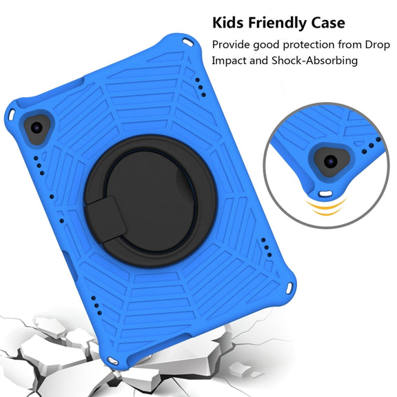 For Lenovo Tab M10 FHD TB-X605FC Spider King Silicone Protective Tablet Case(Blue)