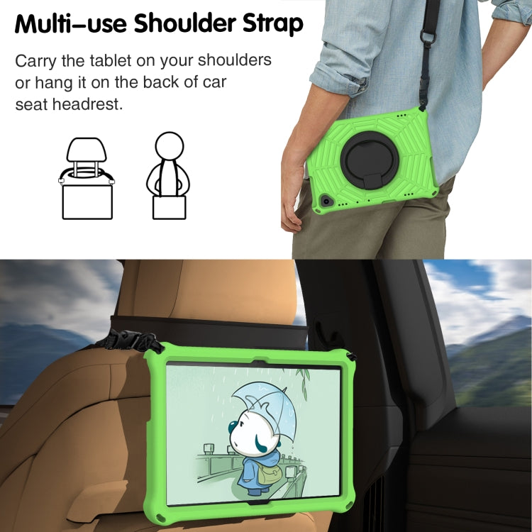 For Lenovo Tab M10 FHD TB-X605FC Spider King Silicone Protective Tablet Case(Green)