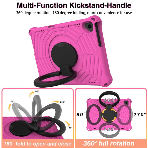 For Lenovo Tab M10 FHD TB-X605FC Spider King Silicone Protective Tablet Case(Rose Red)