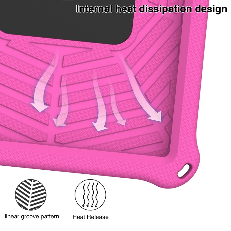 For Lenovo Tab M10 FHD TB-X605FC Spider King Silicone Protective Tablet Case(Rose Red)