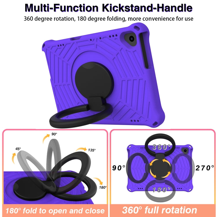 For Lenovo Tab M10 FHD TB-X605FC Spider King Silicone Protective Tablet Case(Purple)