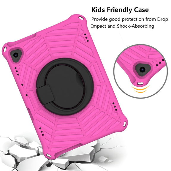 For Lenovo Tab M10 TB-X505F / TB-X605F 10.1 / M10 FHD REL TB-X605FC / TB-X605LC 10.1 Spider King Silicone Protective Tablet Case(Rose Red)