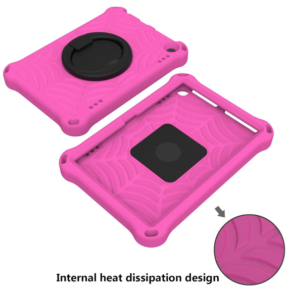 For Amazon Kindle Fire HD 8 2022 / 2020 Spider King Silicone Protective Tablet Case(Rose Red)