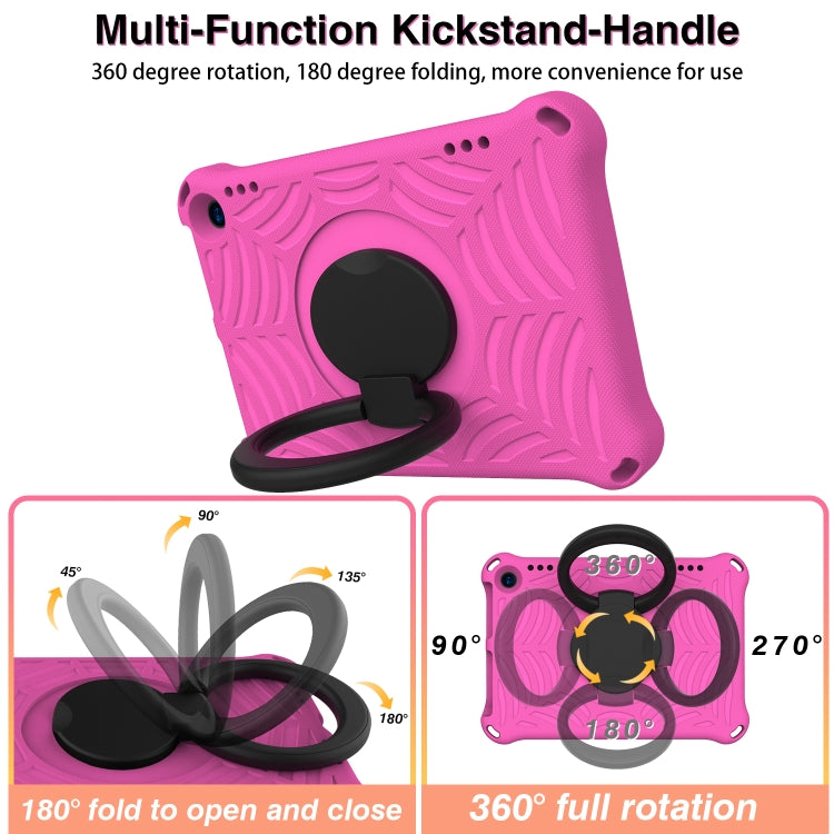 For Amazon Kindle Fire HD 8 2022 / 2020 Spider King Silicone Protective Tablet Case(Rose Red)