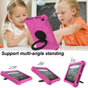 For Amazon Kindle Fire HD 8 2022 / 2020 Spider King Silicone Protective Tablet Case(Rose Red)